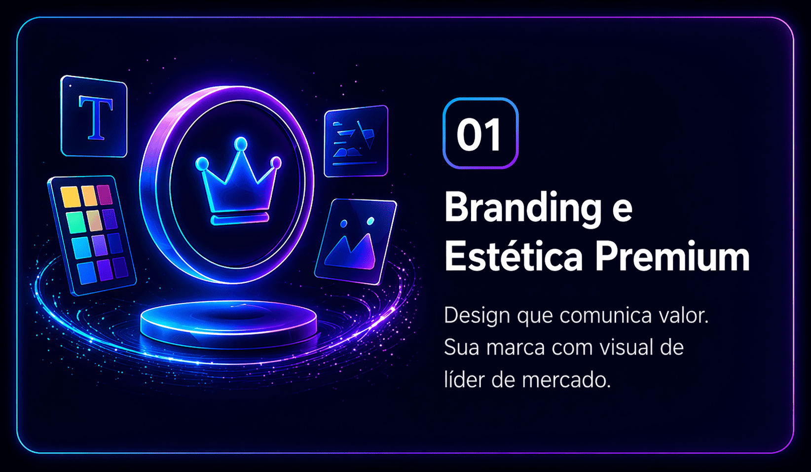 Design premium e branding para redes sociais em Bagé - Agência 360 Focus