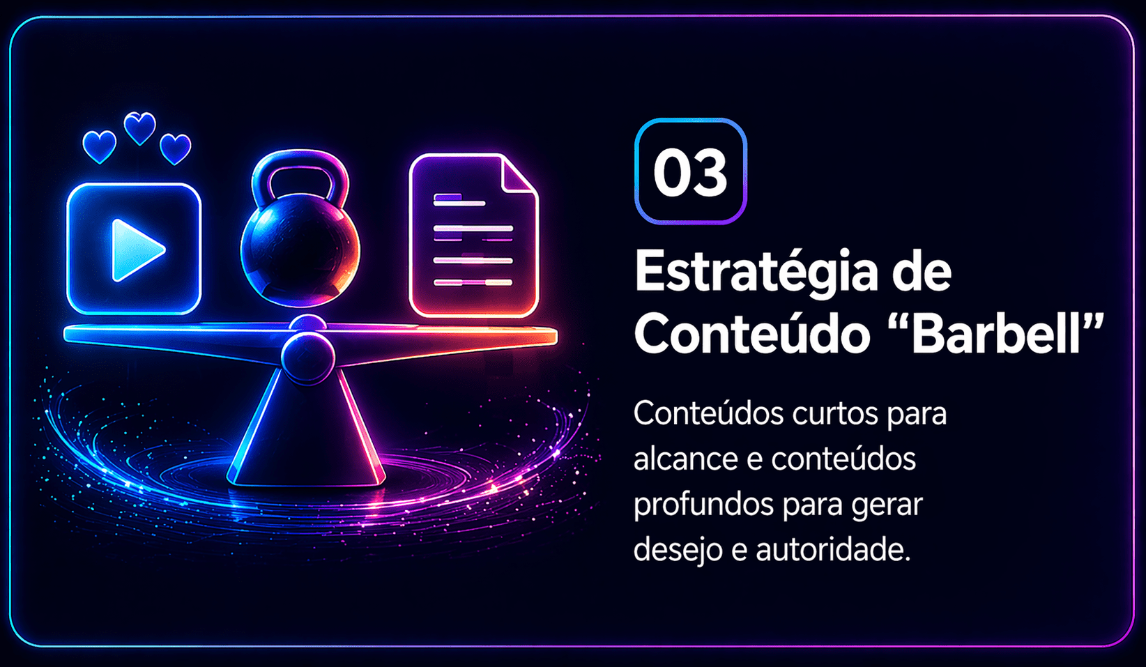 Estratégia de conteúdo Barbell para redes sociais e marketing digital em Bagé - 360 Focus